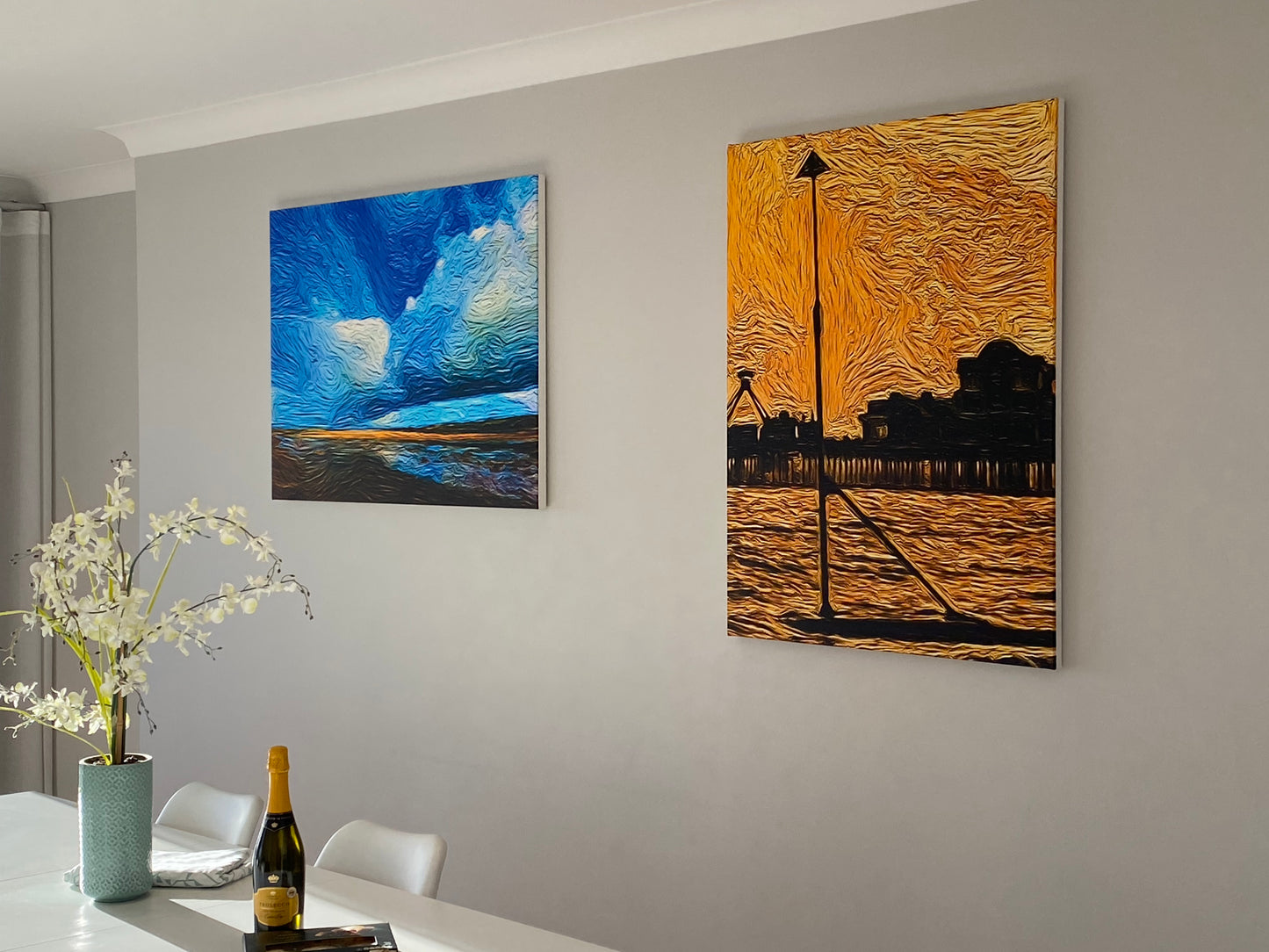 Various 75cm x 100cm canvas