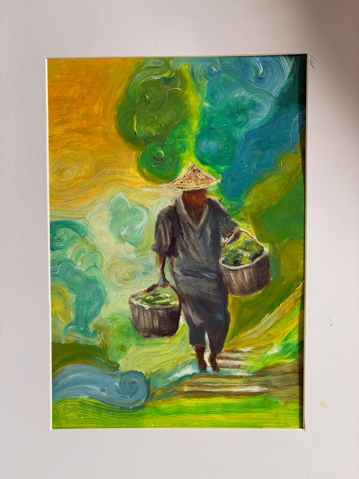 Tea Harvest..Orig Oil