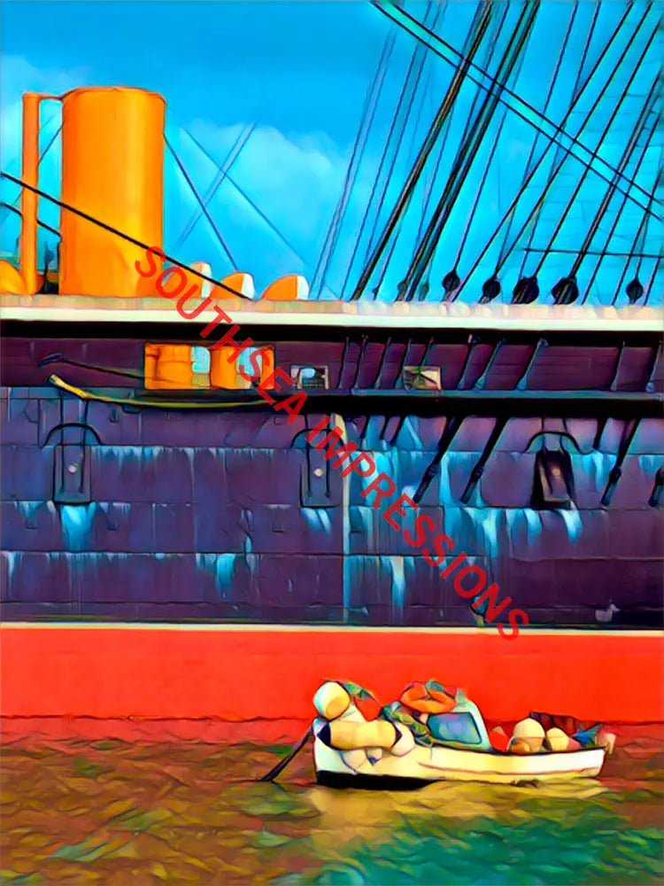 Great Vessels A4 Image and white mount