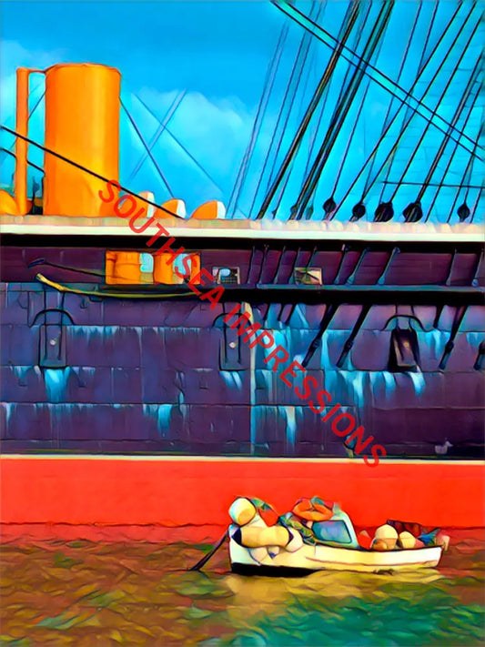 Great Vessels A4 Image and white mount